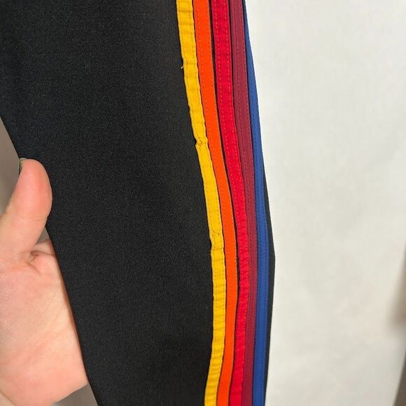 Aviator Nation Hi-Rise 5 Stripe Leggings Womens S Black - Picture 7 of 9